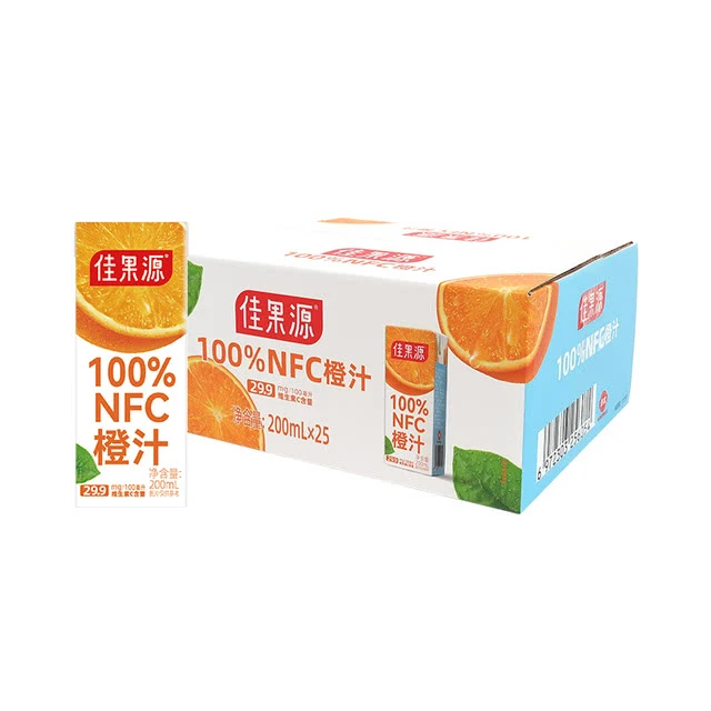 佳果源 100%NFC橙汁 200ml*25夏日必备饮品