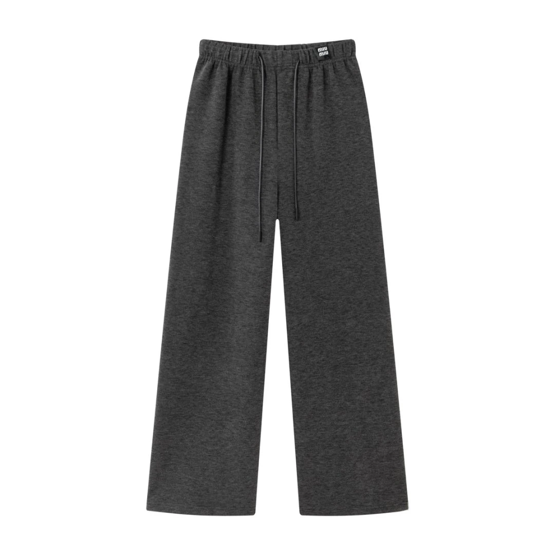 Q2119冬季新款洋气宽松慵懒风直筒阔腿字母休闲裤