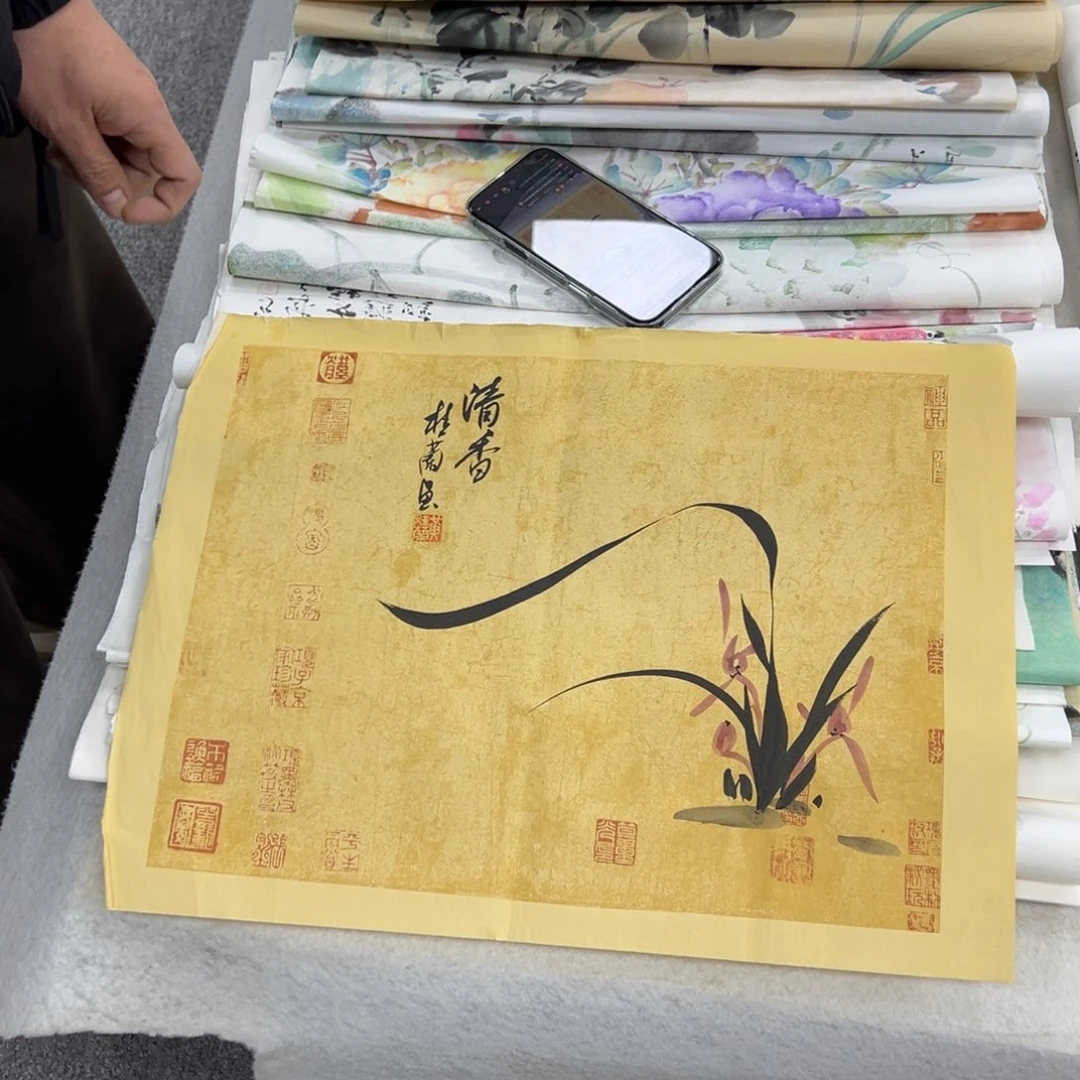 国画纯手绘字画宣纸