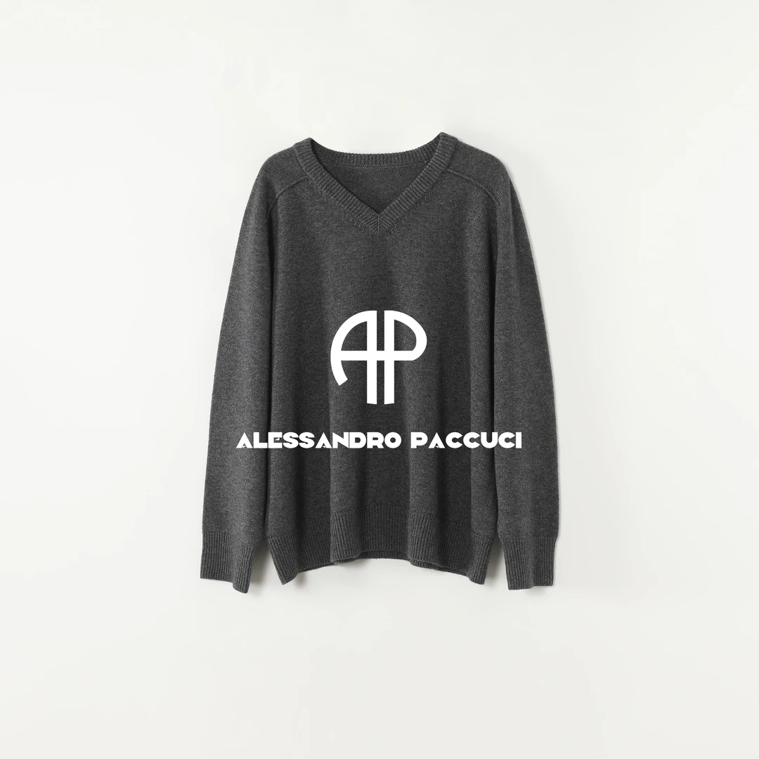 AP洛哥54251ST【烘焙曲奇】羊毛+羊绒V领长袖多色时尚百搭套头衫