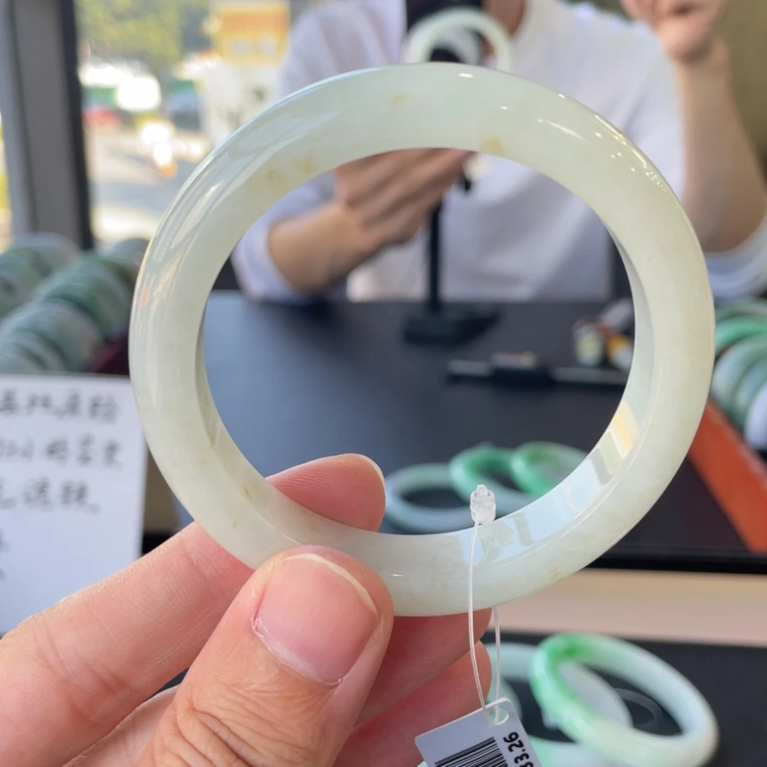 翡翠未镶嵌手镯7号链接57.3