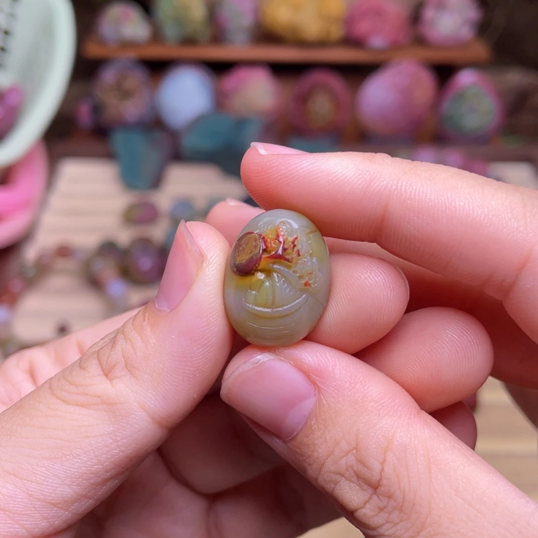 玛瑙/玉髓手串未镶嵌盐源玛瑙