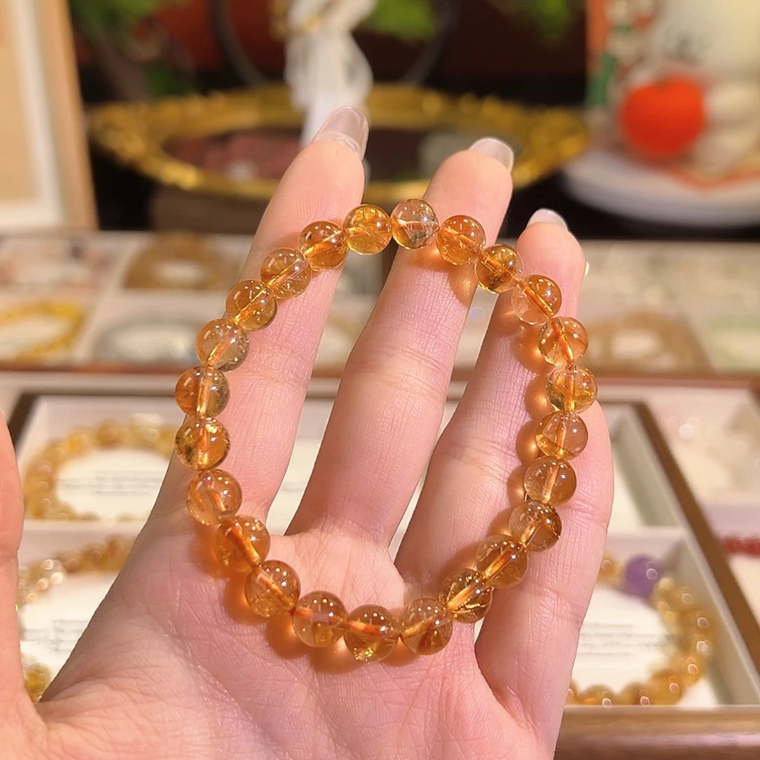 水晶手链未镶嵌黄塔晶