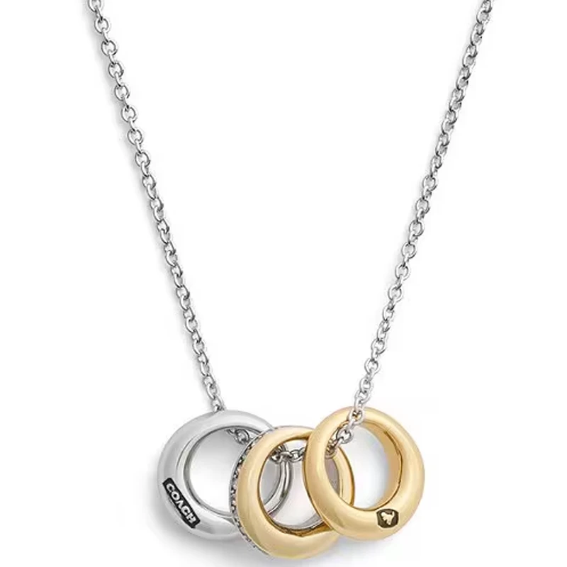 COACH/蔻驰女士时尚经典圆珠三环项链 CY087