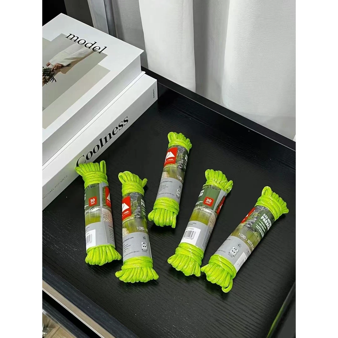 K250898  5卷装 单根9.1m 多功能伞绳 晾衣帐篷绳 捆扎绳