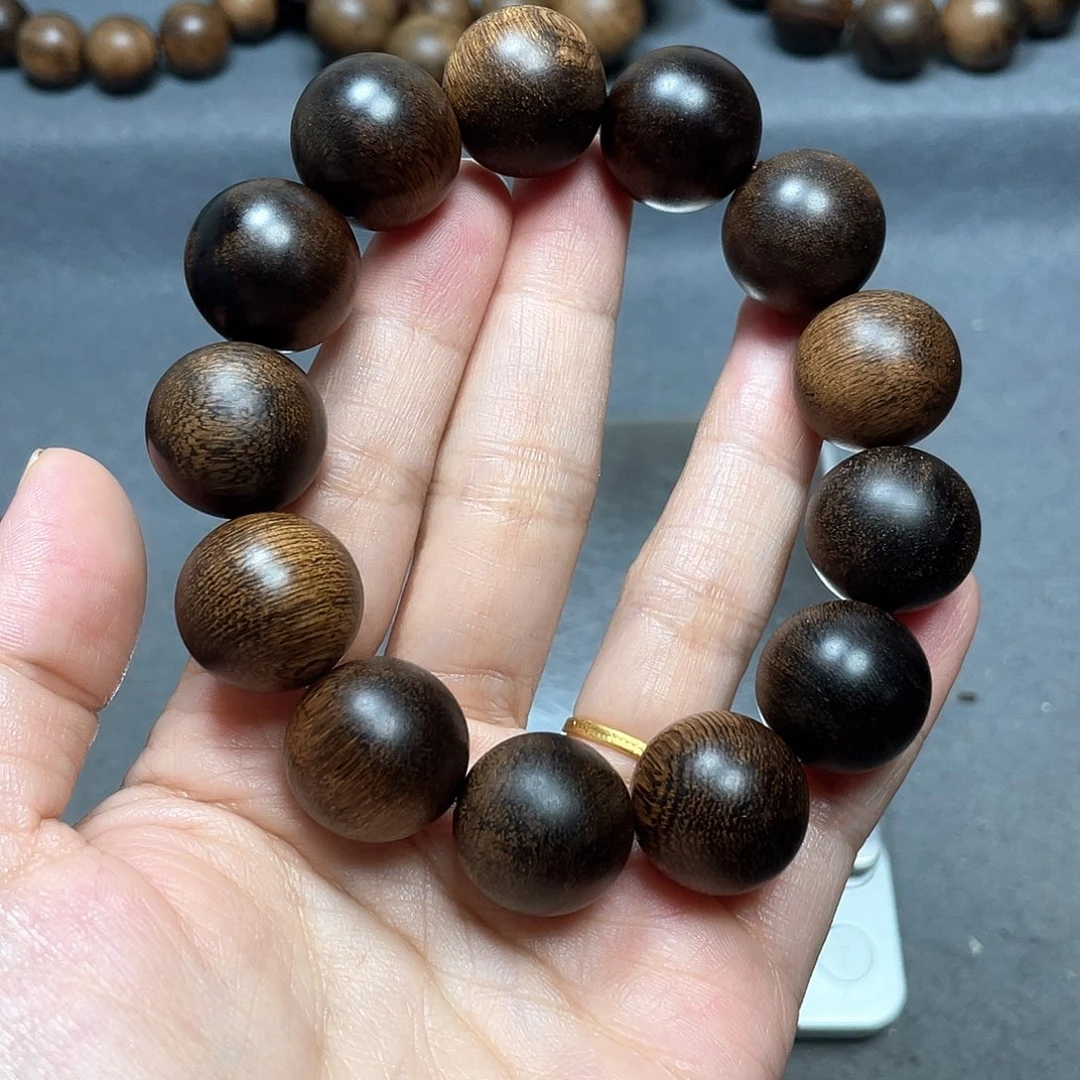 沉香手串白棋瘤疤1.8