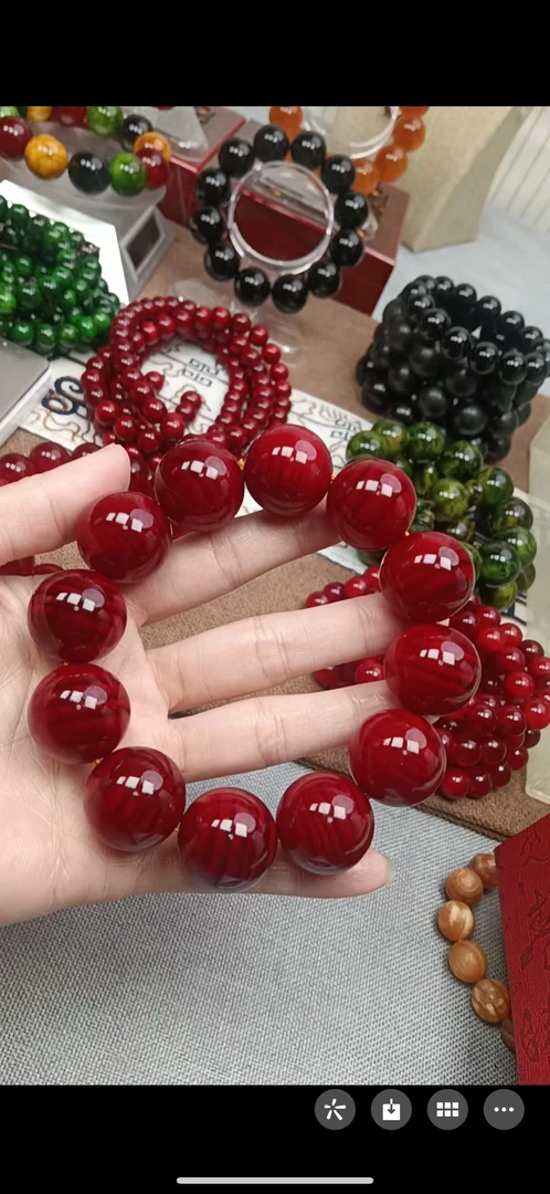 【帝王血龙木】2.0单圈手串