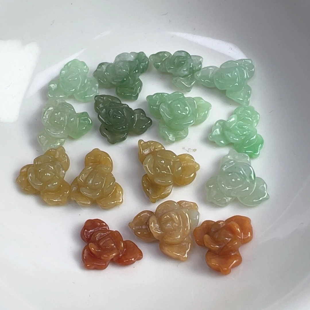 翡翠散珠翡翠花花一个可挑