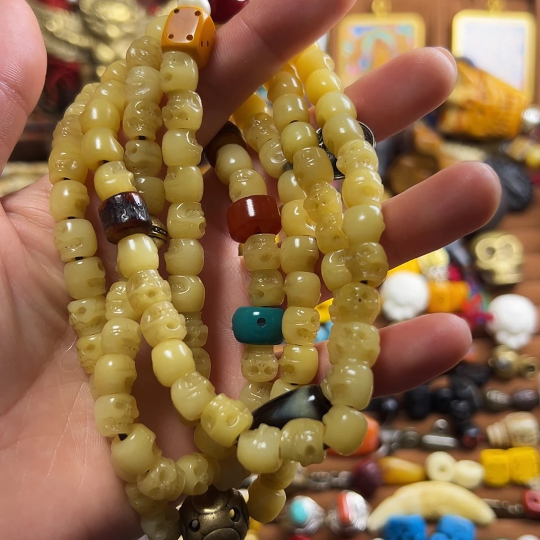 牛骨手串/手链阿呆牛骨108念珠