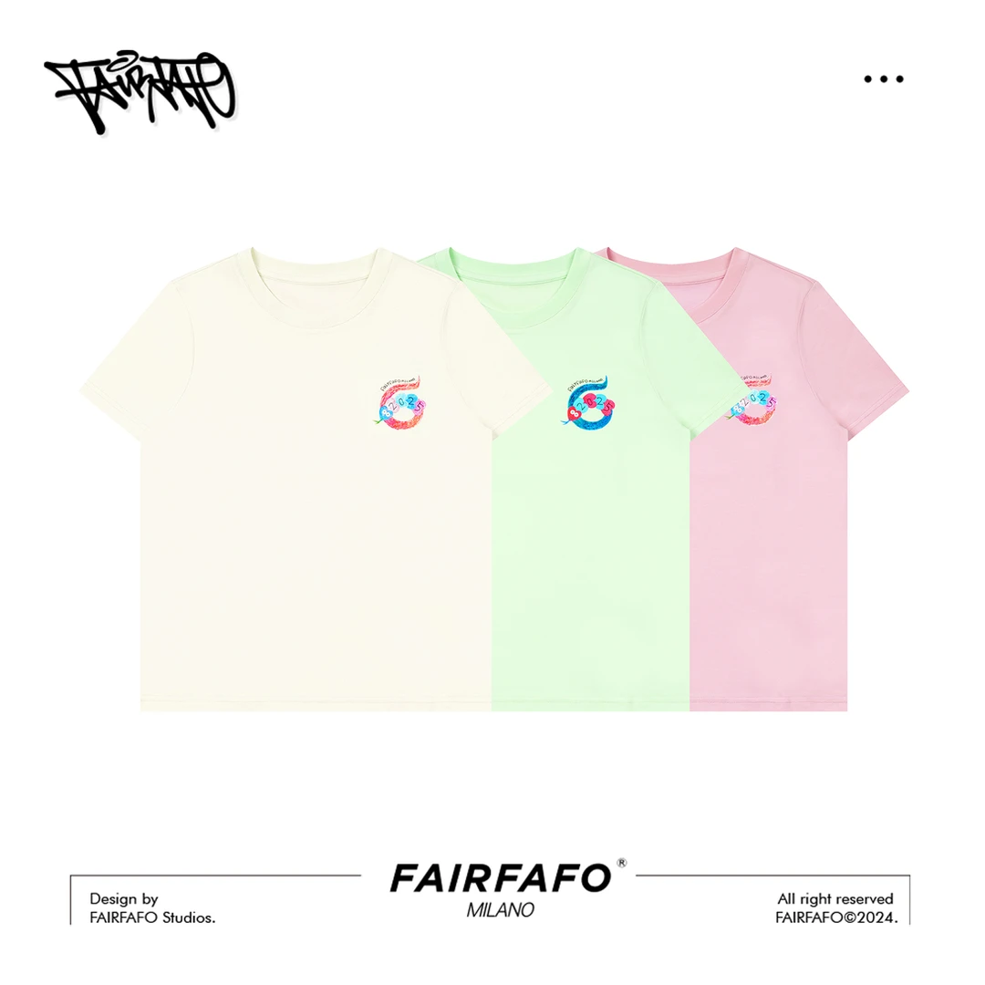 【数字小蛇印花T恤】TXAL4C077