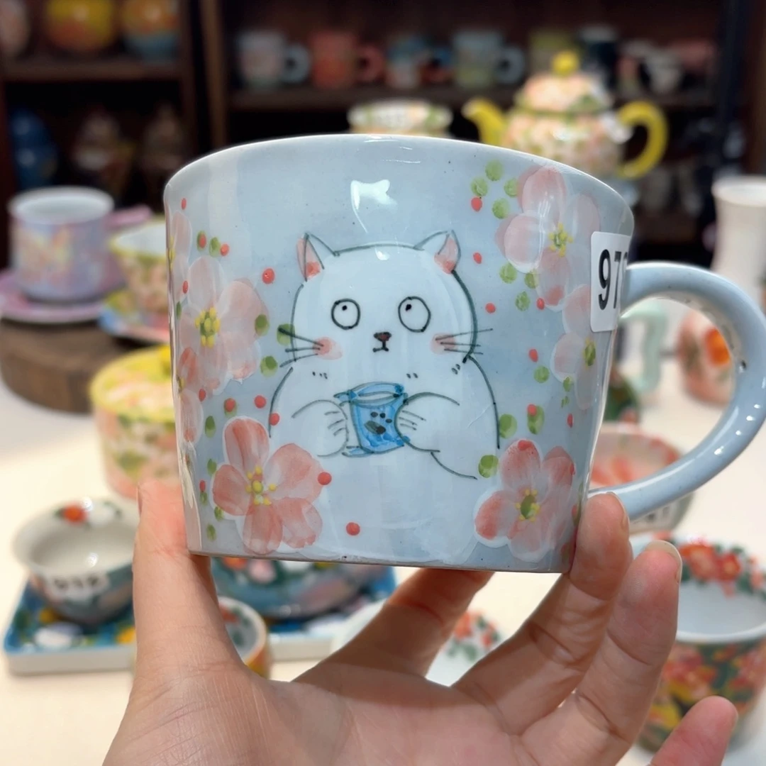 景德镇手绘高温釉下彩陶瓷茶具