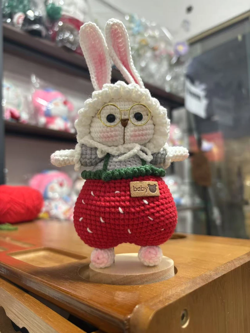 DIY编织，兔兔萌四线，成品