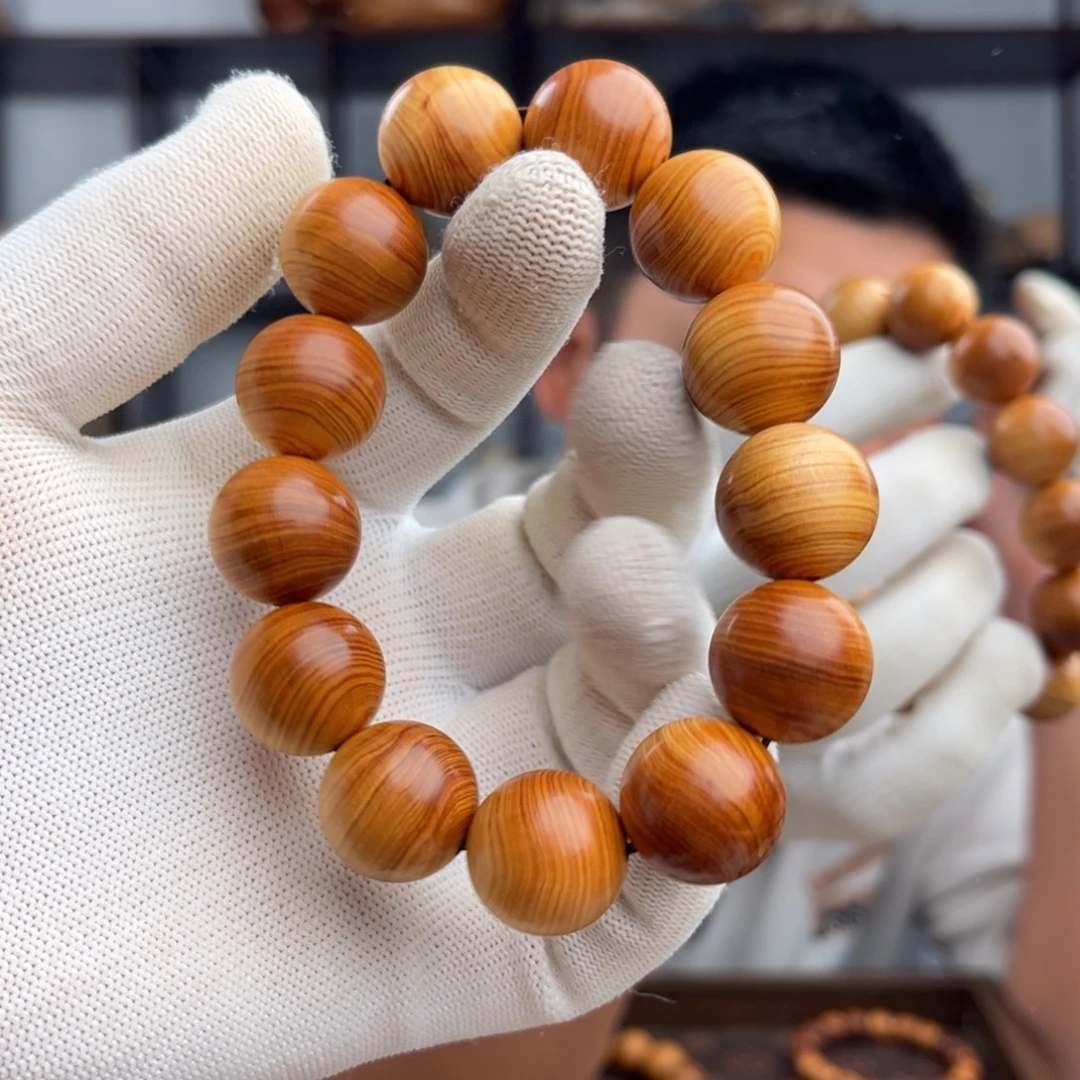 凡***尘柏木（崖柏）手串/手链1.8红油板根料性价比药香