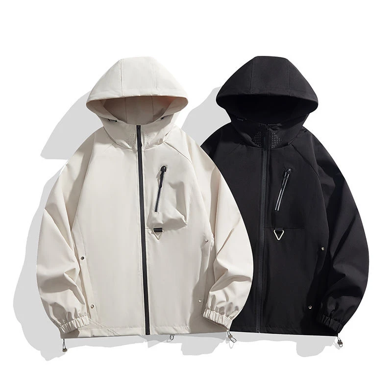 三防常规款纯色春季原色冬季秋季夹克男士休闲外套运动冲锋衣