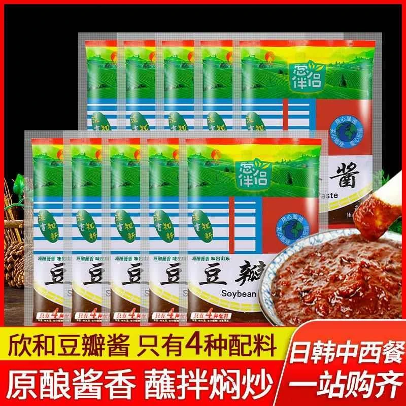 欣和葱伴侣六月香豆瓣酱150g*10袋装6月香黄豆酱炒菜专用生菜蘸酱