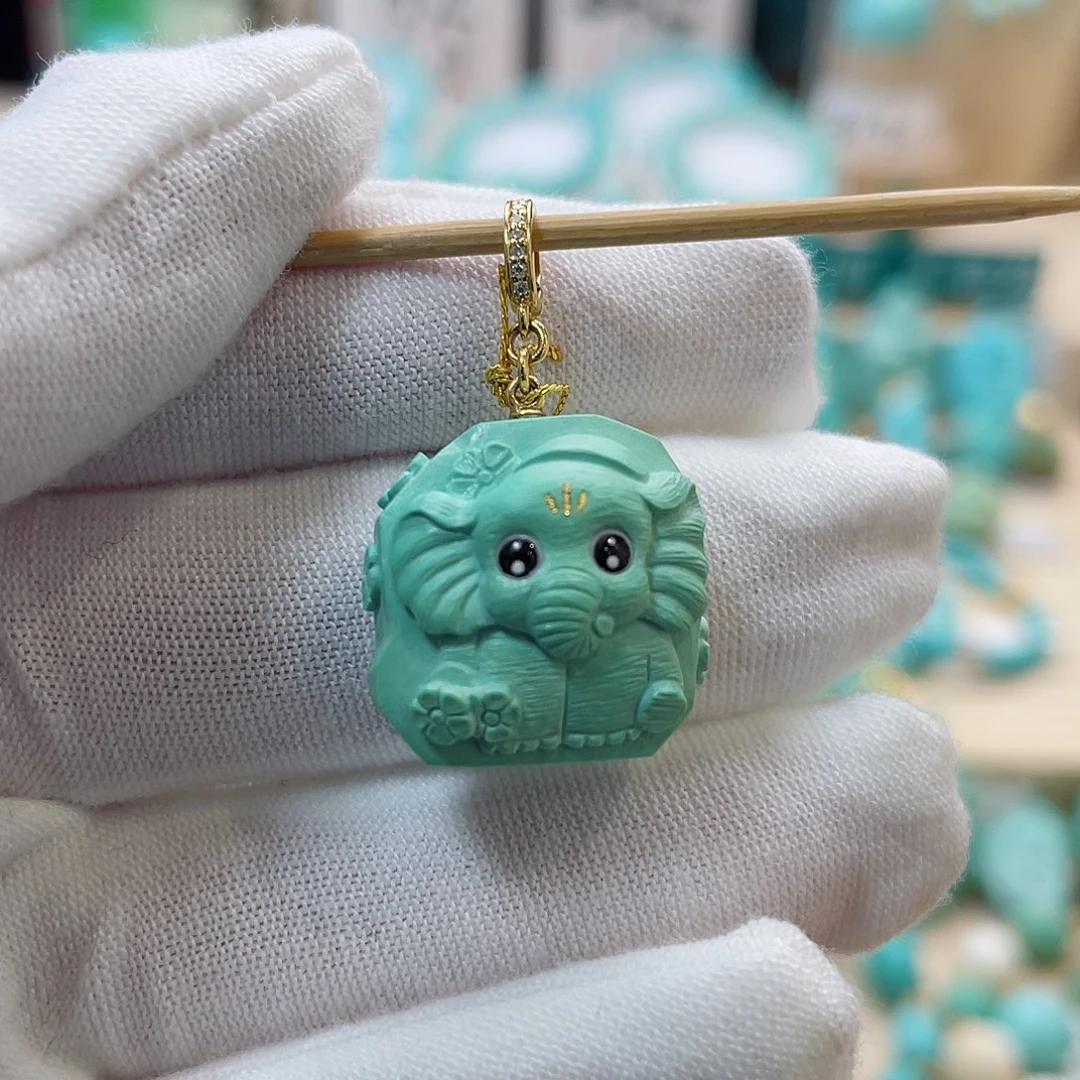 绿松石珠宝奇石未镶嵌