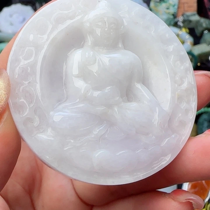 翡翠颈饰未镶嵌娜**^天然A货