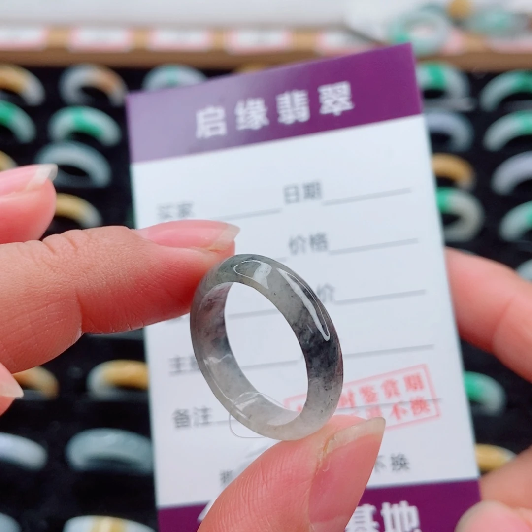 翡翠未镶嵌戒指圈口18