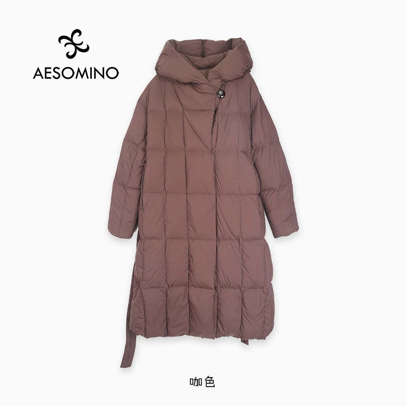 【新】衣莎美诺冬超厚长款鹅绒服羽绒服女款保暖外套女Y658D2778