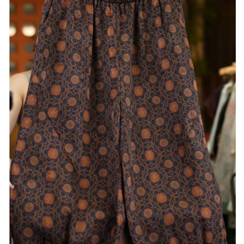 1221<<非遗美学>>香云老料时尚高腰宽松九分裤