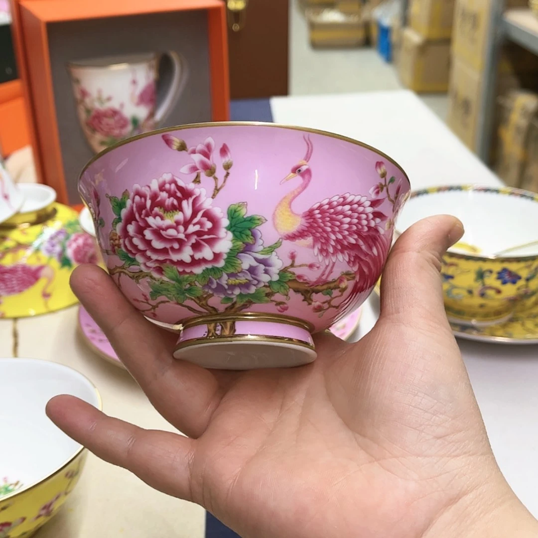 【闪购商品】骨瓷4.5英寸6粉。。。。。。。。