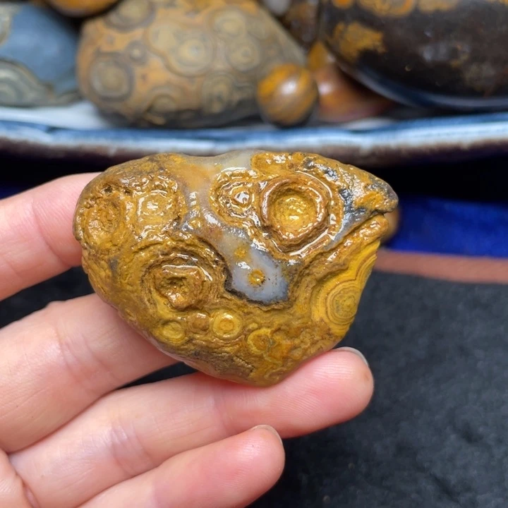 石材九眼页岩原石奇石7