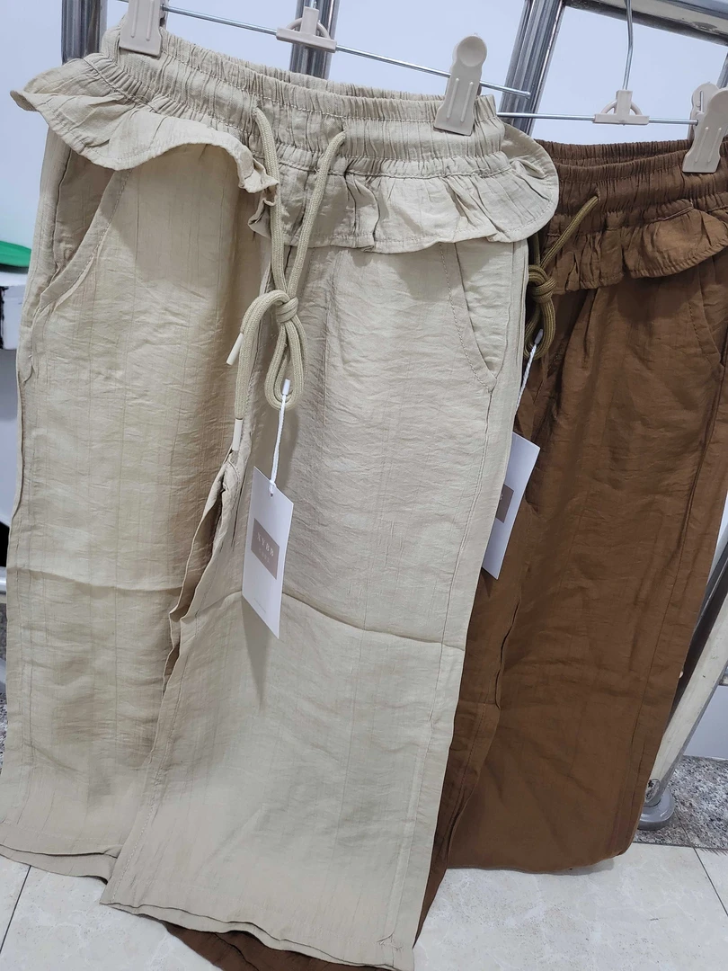 韩版森系夏季新款超火花边屁帘直筒休闲阔腿裤甜美可爱辣妹防蚊裤