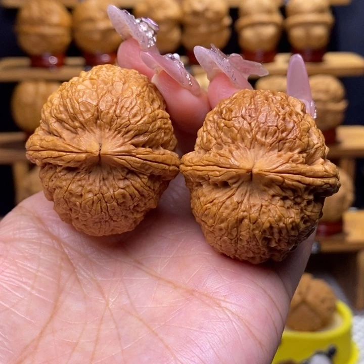 把件文玩核桃铁狮子17号41尺