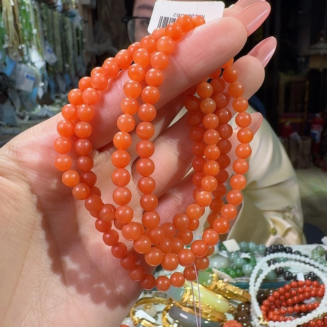 南红玛瑙未镶嵌手链