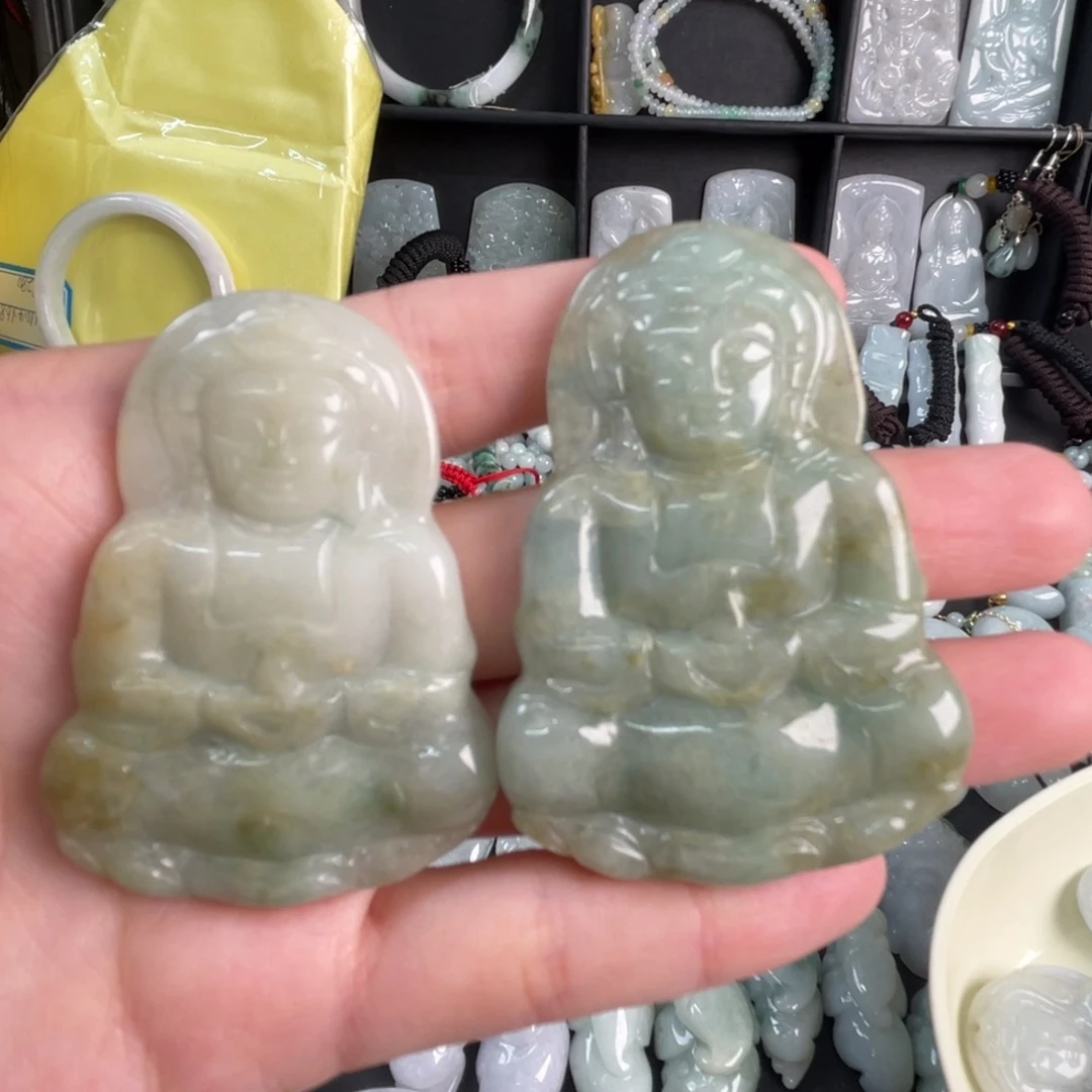 翡翠未镶嵌吊坠(不含链)微瑕