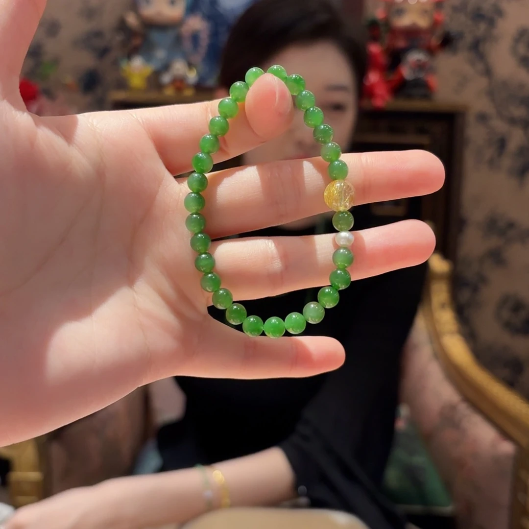 和田玉手串未镶嵌