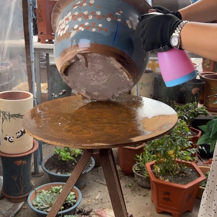 无孔点菜大花盆花盆