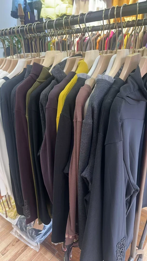 高领女长袖常规休闲风老钱风T恤网红打底衫休闲针织