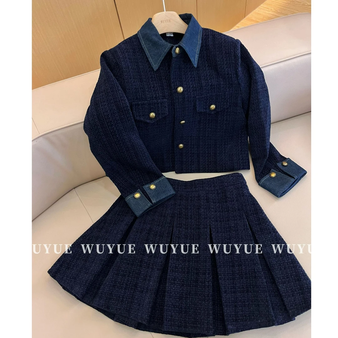 小香风时尚套装高级感外套半身短长裙时尚气质2025年秋冬轻熟风潮