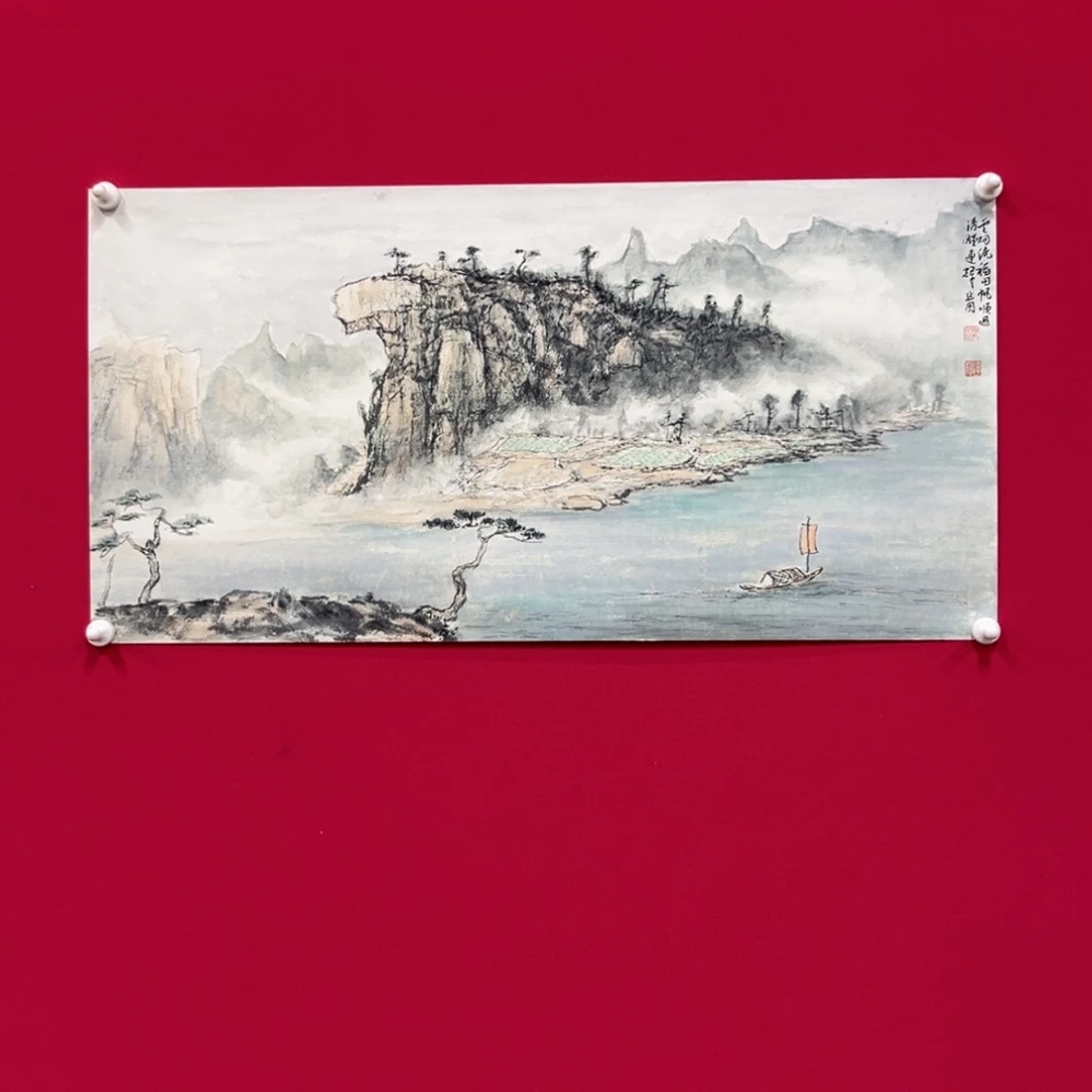国画梁连辉山水精品