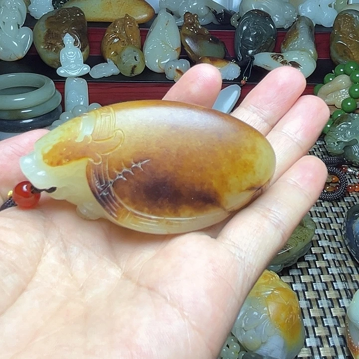 风***停未镶嵌和田玉把件