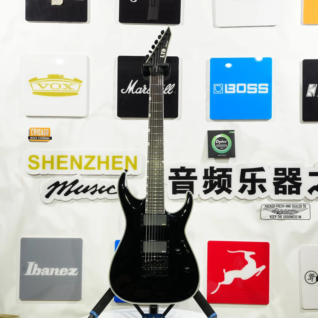 ESP LTD MH-1007 EVERTUNE Black 黑色男女通用电吉他