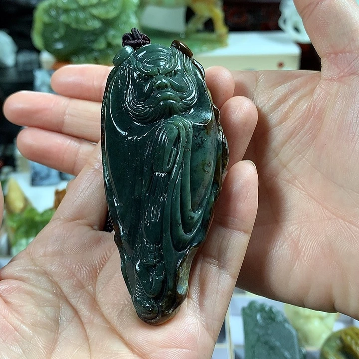 和田玉（糖玉）手把件未镶嵌温***道