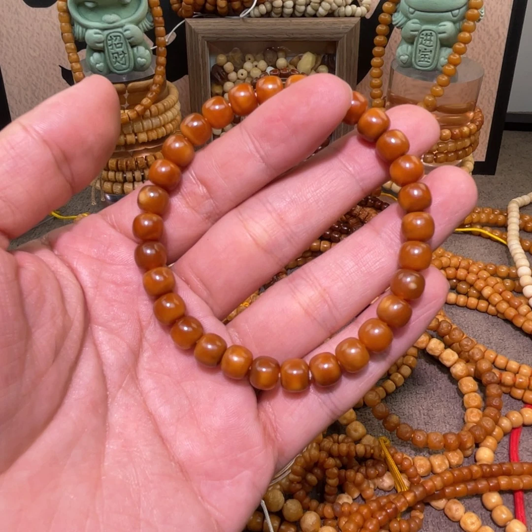 星月菩提吊坠胖**满8×7全玉化单圈