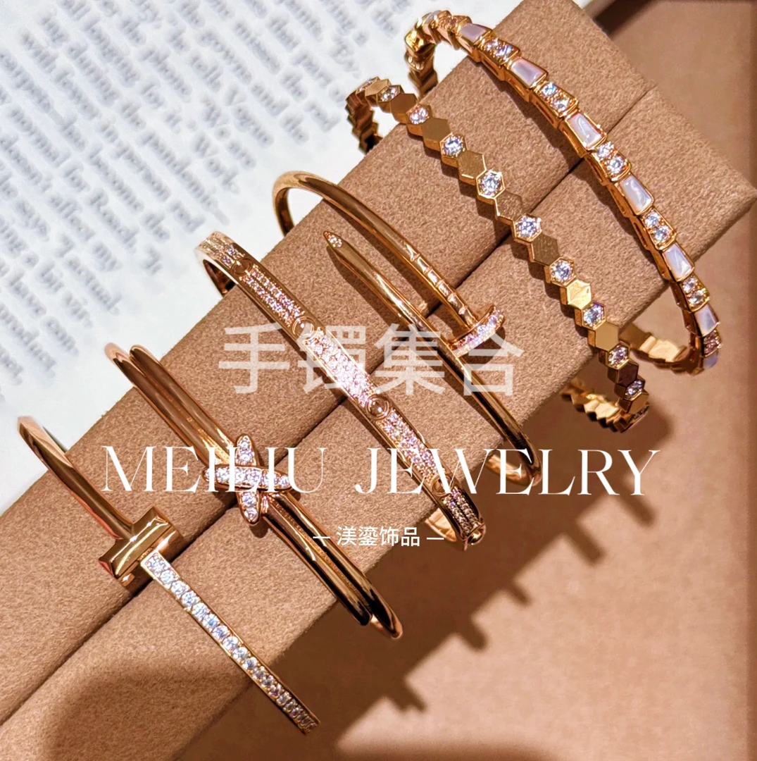 铜合金手镯 现货 镀K金 高定系列同红千金名媛风贵气手镯编号链接