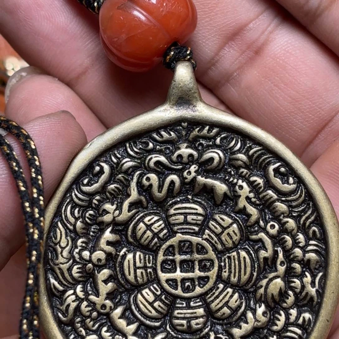 滕*铜星月菩提挂件菩提