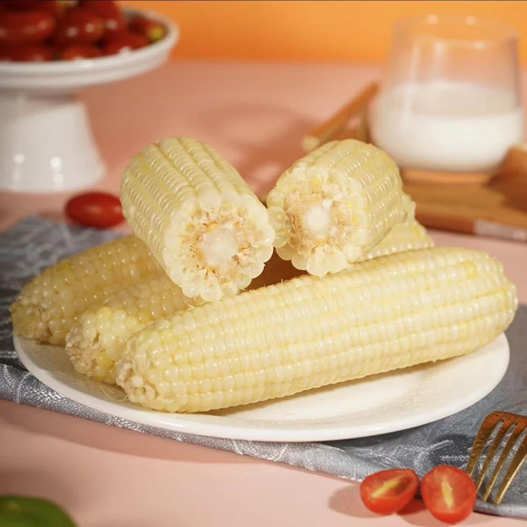 生鲜 东北白甜糯玉米 软糯香甜 玉米味道浓郁 6斤左右 小时候味道