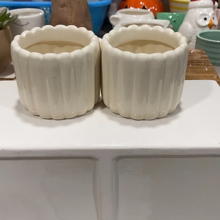 摆件陶盆有孔 微瑕介意勿拍