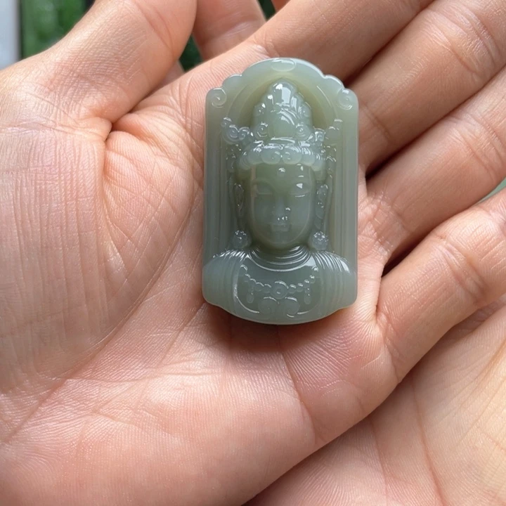 任***想和田玉（碧玉）未镶嵌颈饰