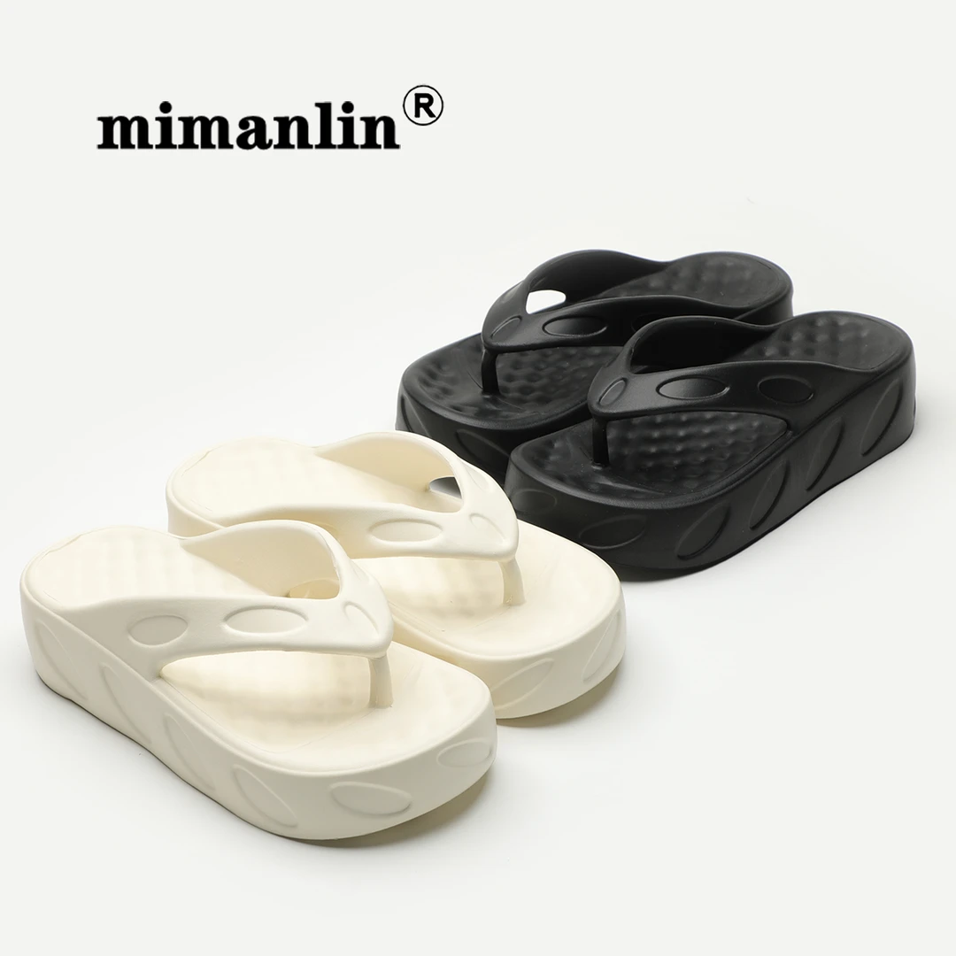 米曼琳厚底人字拖鞋女夏季时尚网红EVA休闲防滑外穿ins潮夹脚凉拖