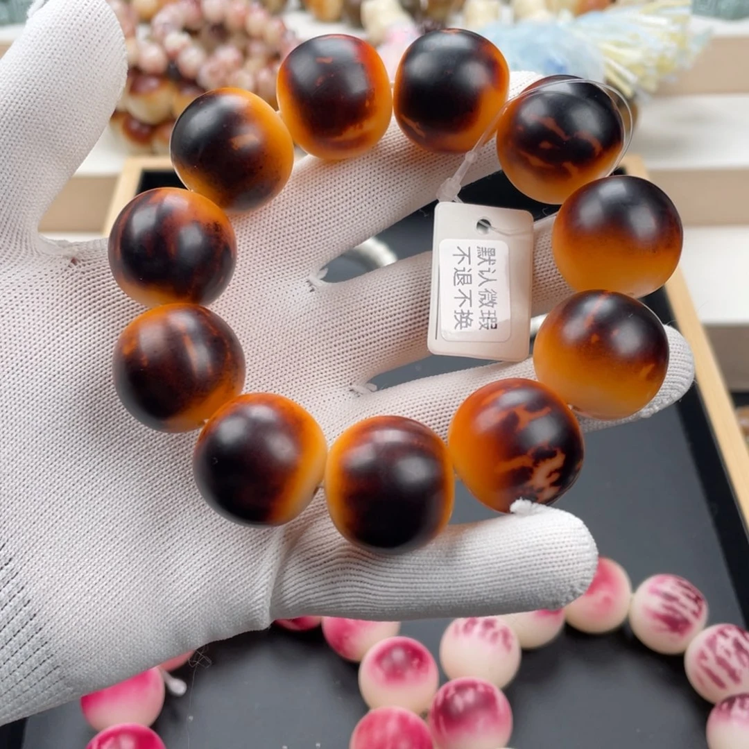 吊坠白玉菩提卡24手工干磨