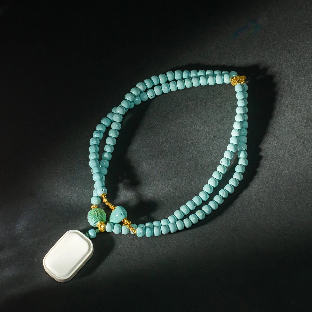 【世间臻宝】18K猛犸无事牌项链/Q1179/5mm/多样性发一件/5