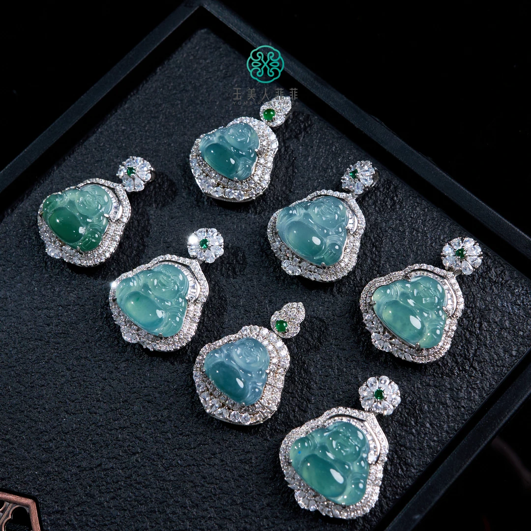 石惑珠宝/翡翠全包佛公吊坠（多样性随机发一）