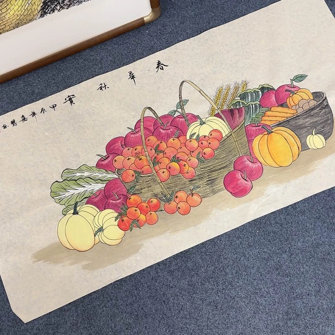 国画用****9尺寸50X100手绘作品