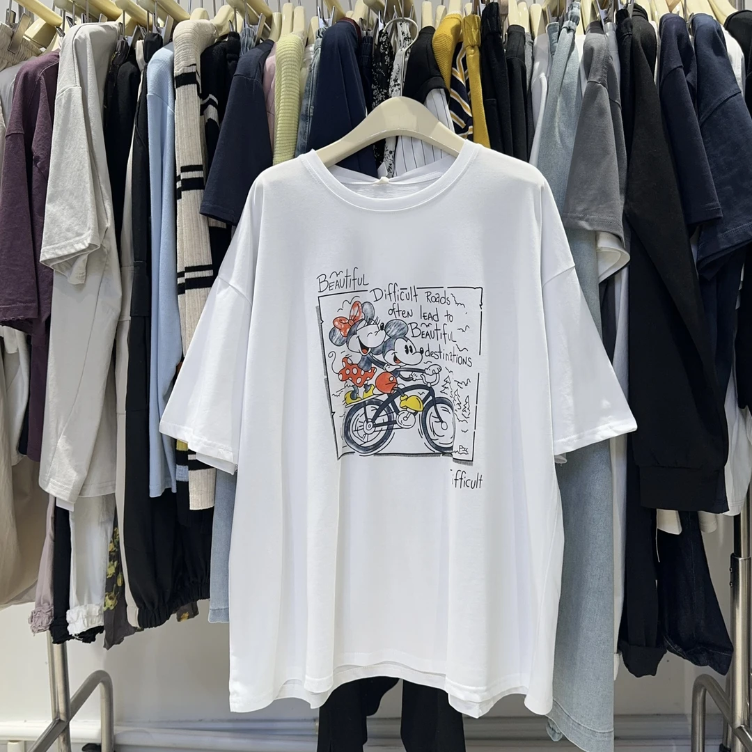 （沈阳五爱女装）2203新款卡通米奇圆领短袖